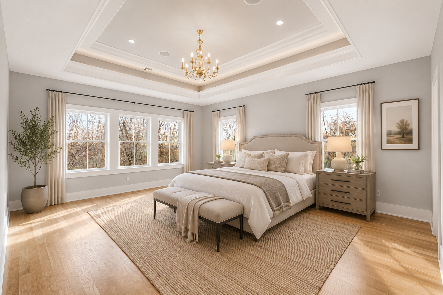 Primary bedroom — 205 Wanamaker Lane