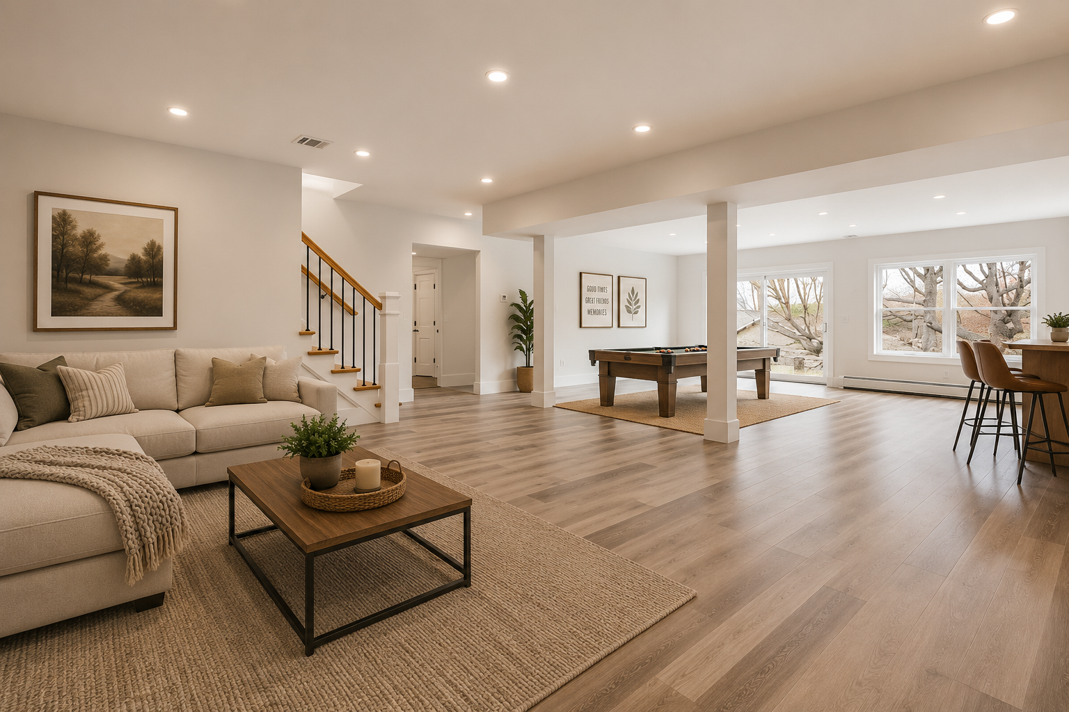 Walk-out basement — 205 Wanamaker Lane
